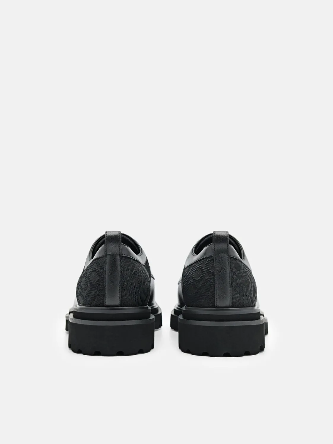 Leather Derby Shoes - Black