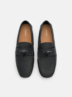 Leather Driving Shoes - Black