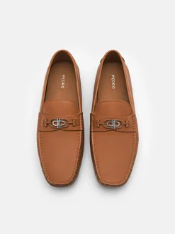Leather Driving Shoes - Camel