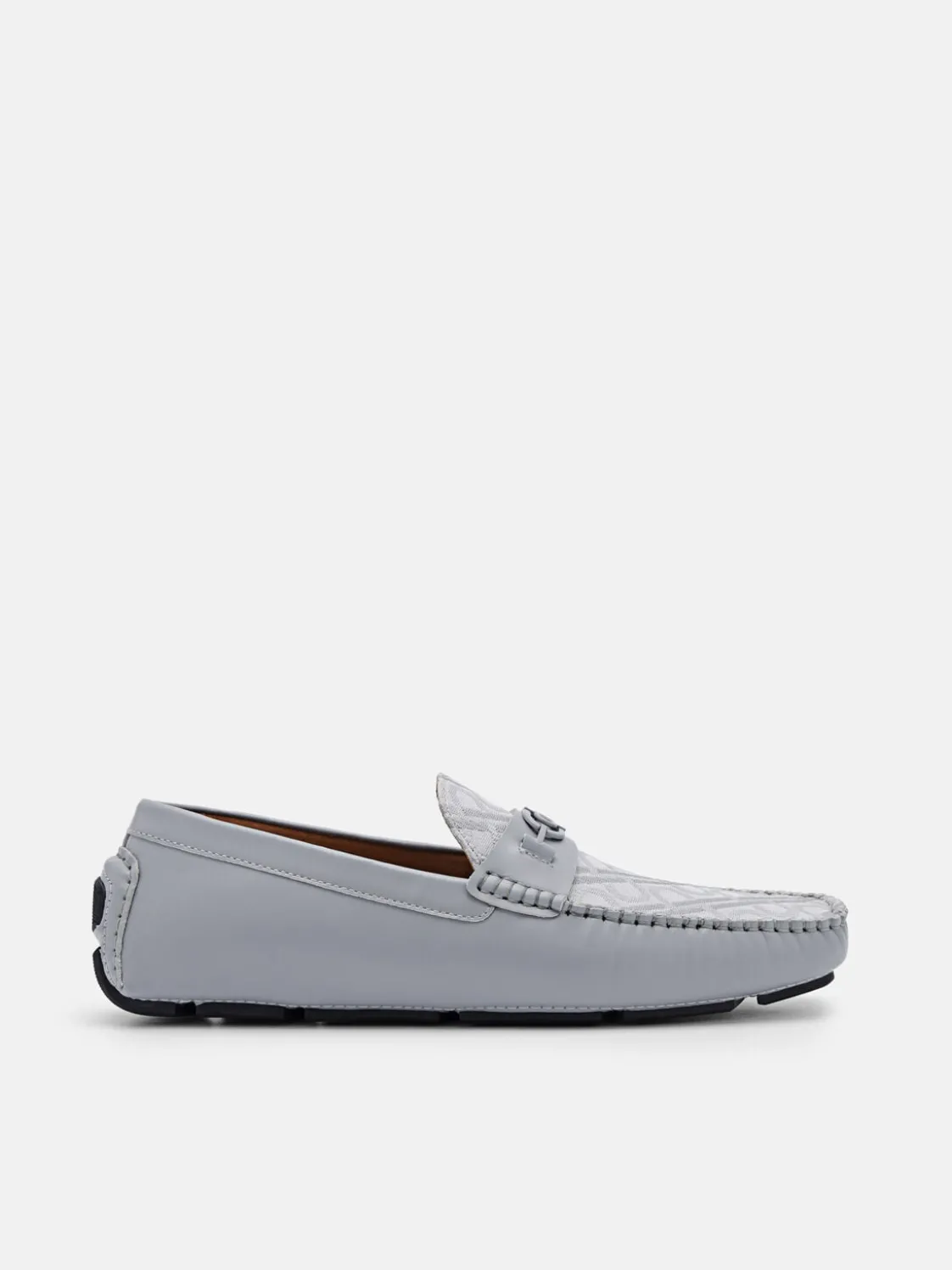 Leather Driving Shoes - Grey
