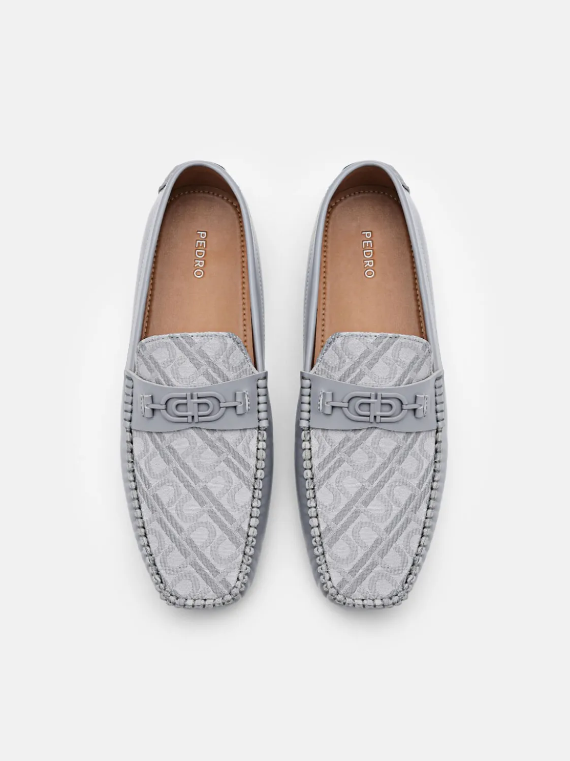 Leather Driving Shoes - Grey