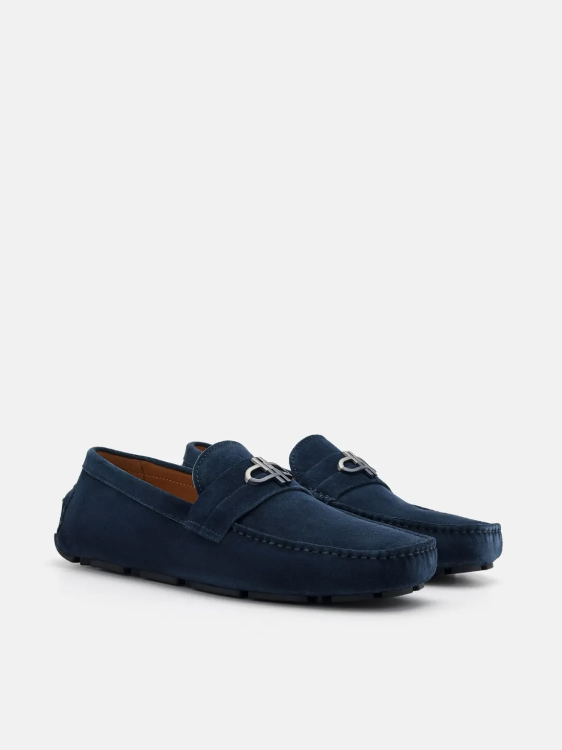 Leather Driving Shoes - Navy