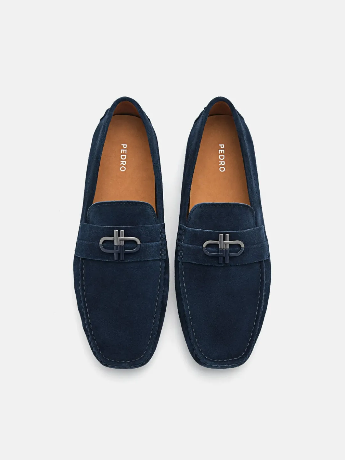 Leather Driving Shoes - Navy