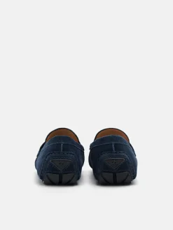 Leather Driving Shoes - Navy