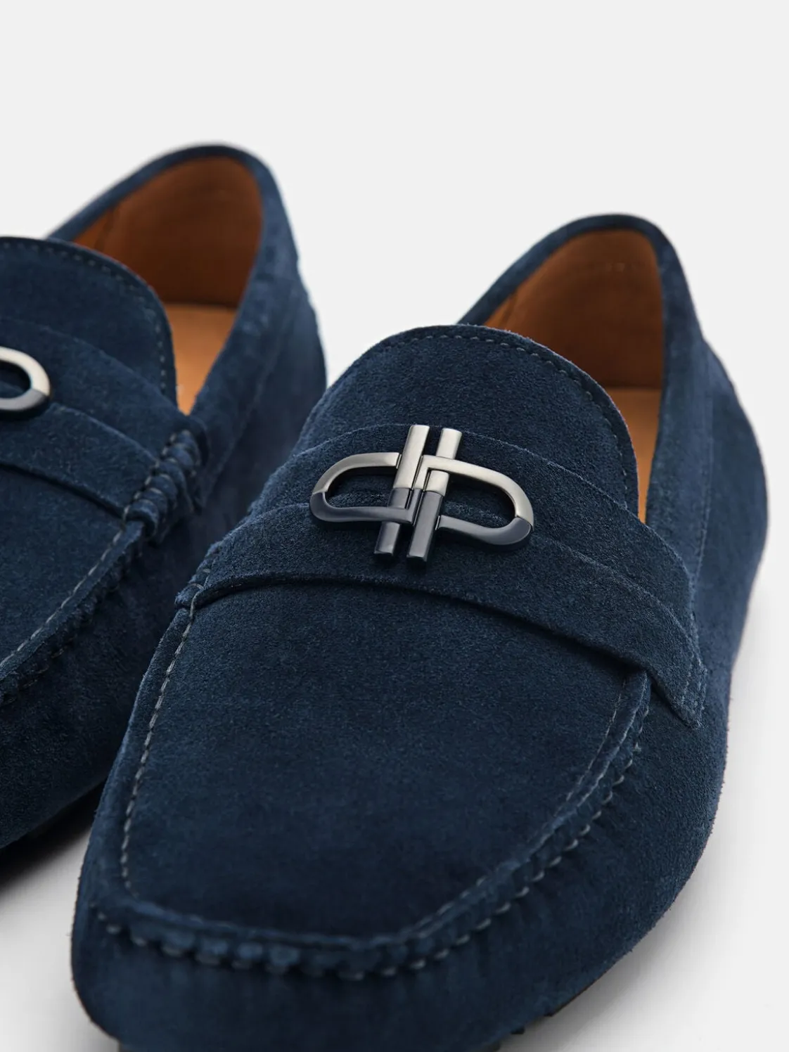 Leather Driving Shoes - Navy