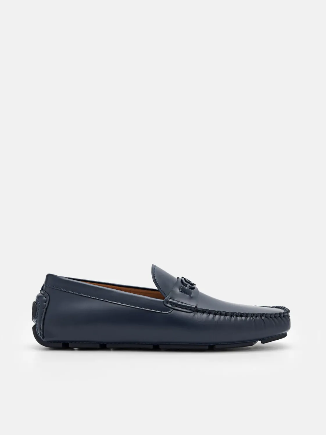 Leather Driving Shoes - Navy