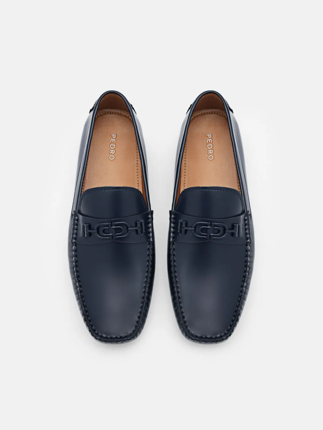Leather Driving Shoes - Navy