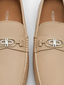 Leather Driving Shoes - Sand
