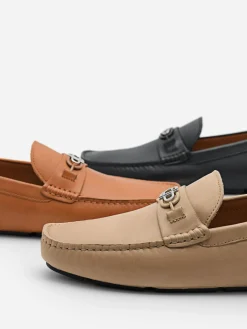 Leather Driving Shoes - Sand