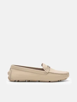 Leather Driving Shoes - Sand
