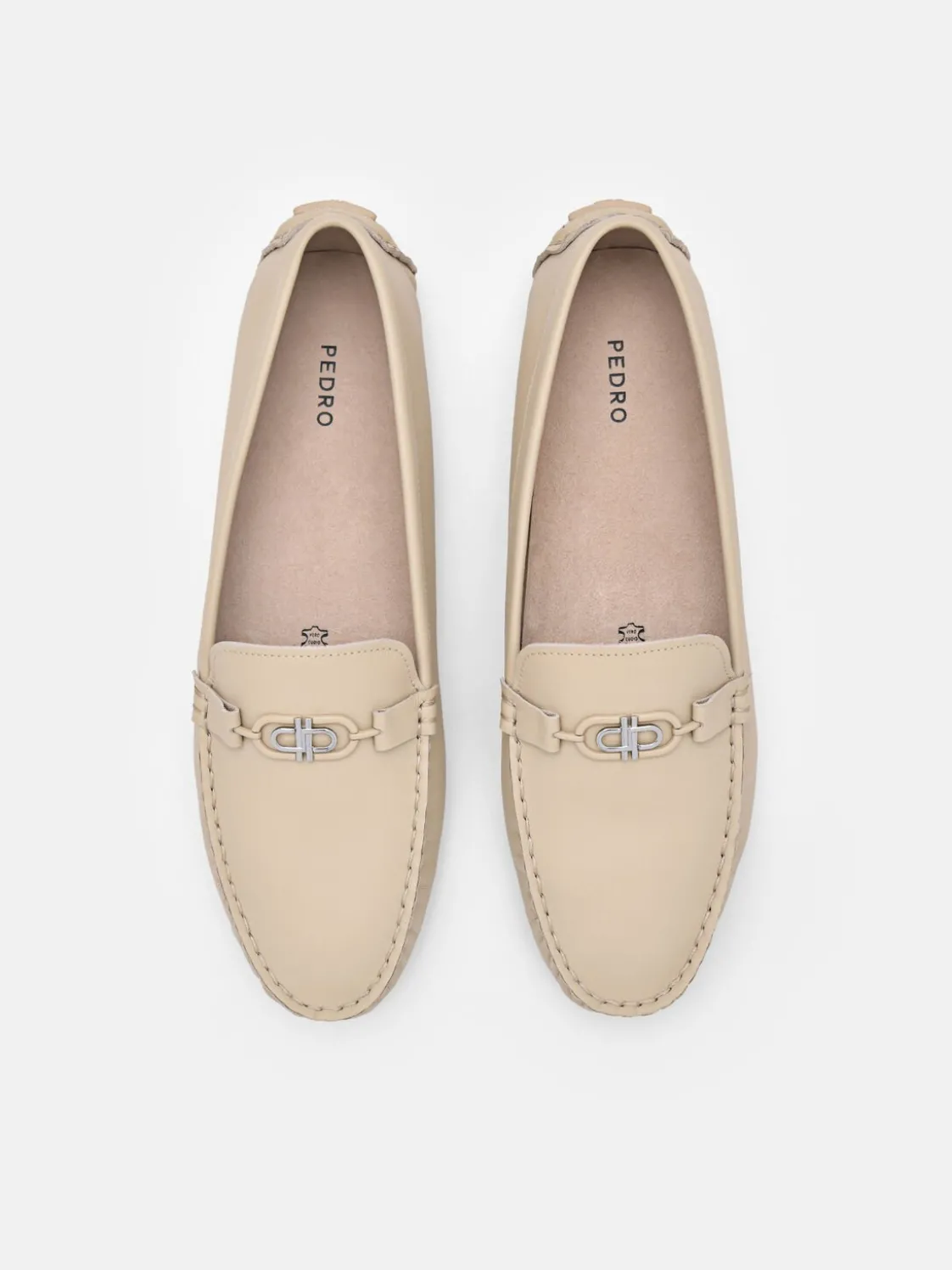 Leather Driving Shoes - Sand