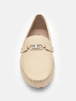 Leather Driving Shoes - Sand