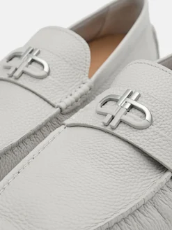 Leather Driving Shoes - Taupe