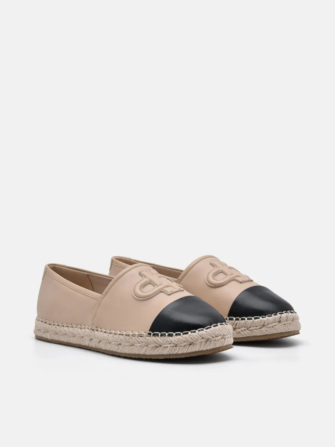 Leather Espadrilles - Nude