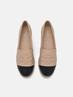 Leather Espadrilles - Nude