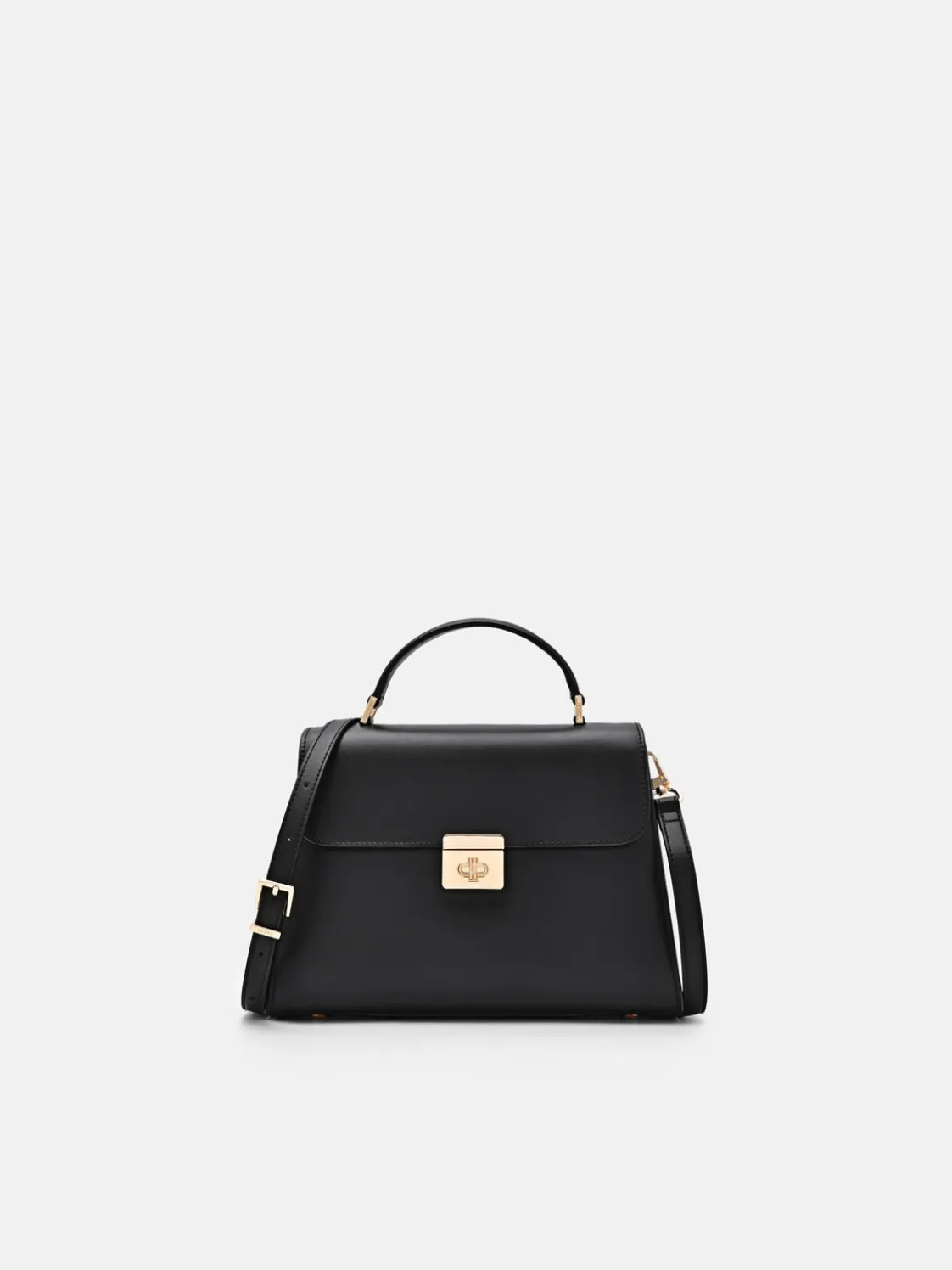 Leather Handbag - Black