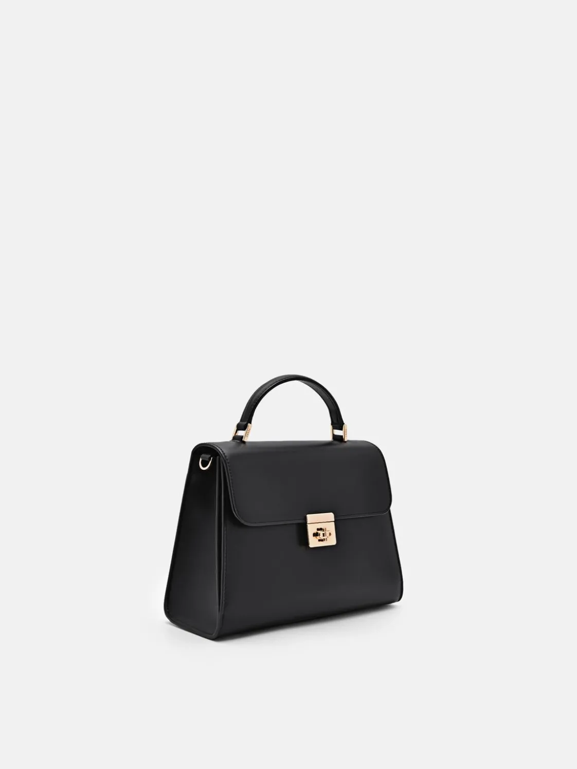 Leather Handbag - Black