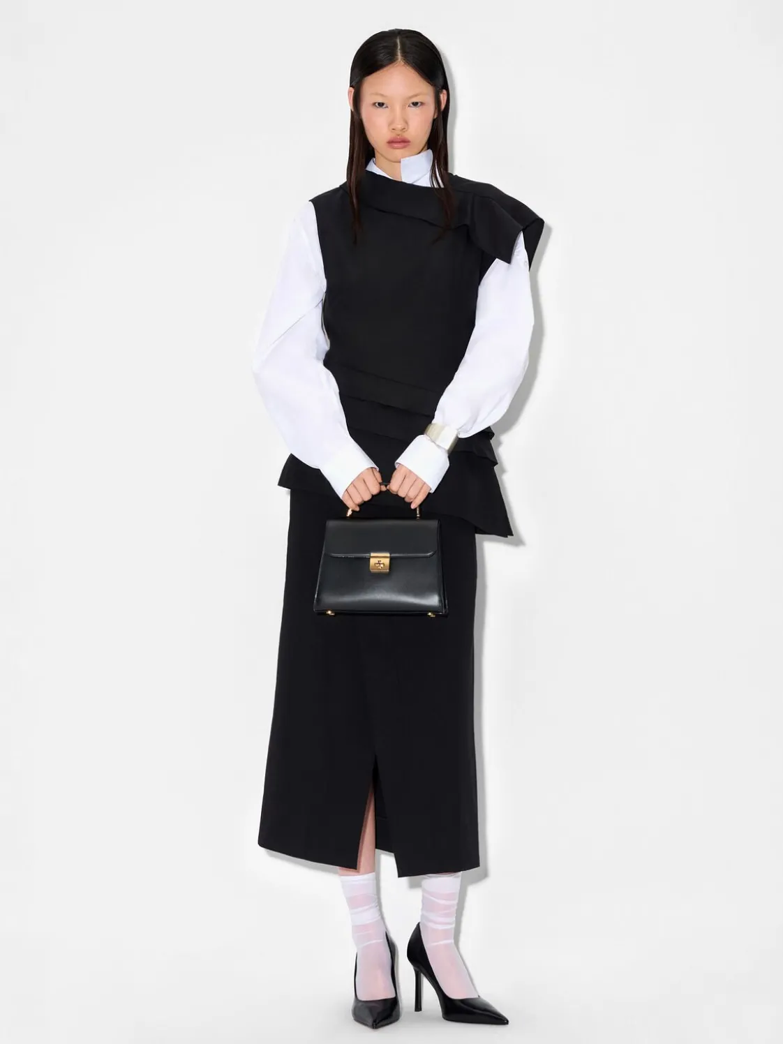 Leather Handbag - Black