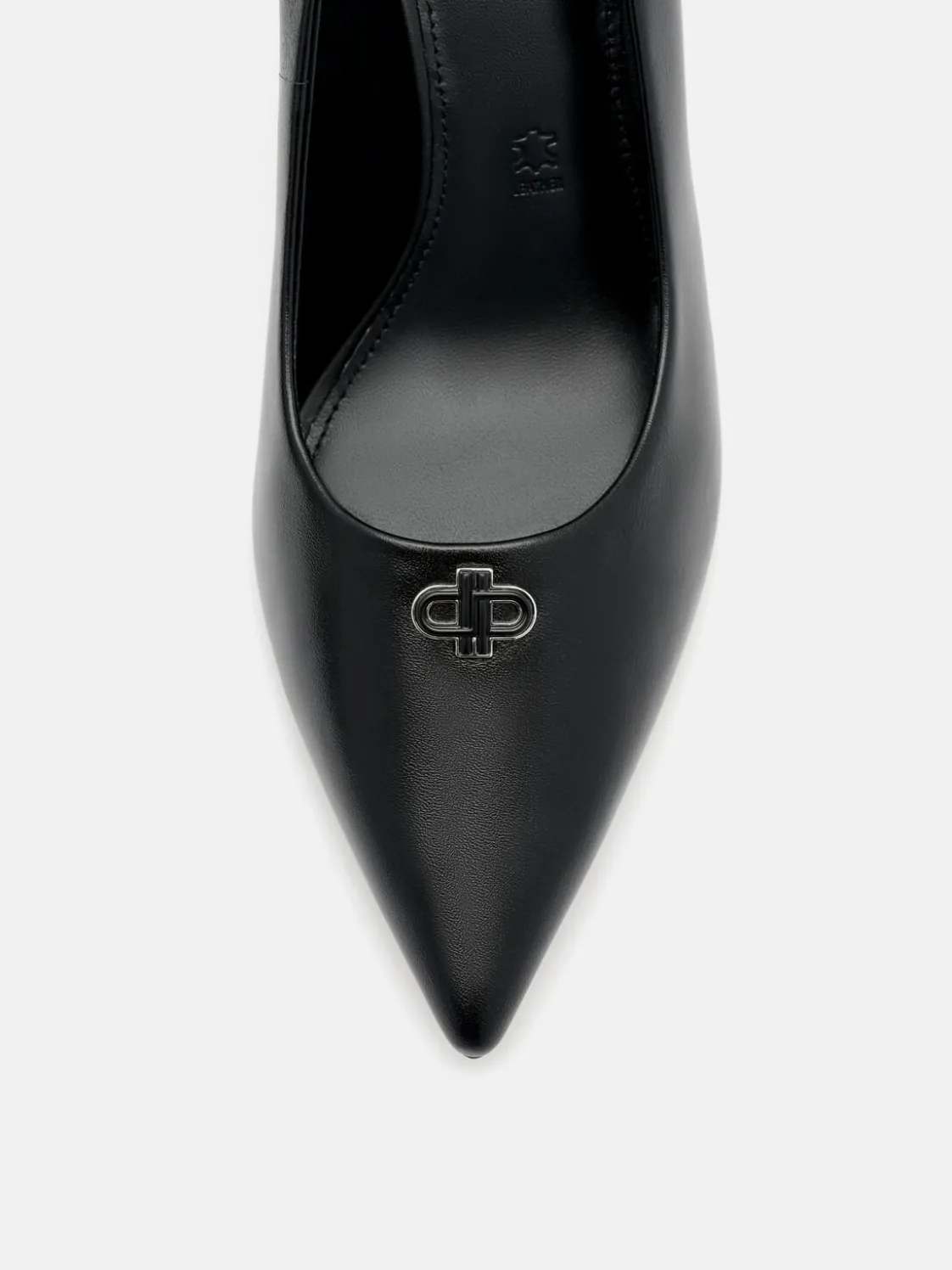 Leather Heel Pumps - Black