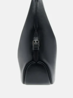 Leather Hobo Bag - Black