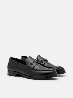 Leather Horsebit Loafer - Black