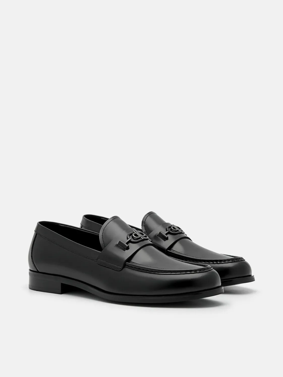 Leather Horsebit Loafer - Black