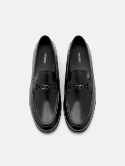 Leather Horsebit Loafer - Black