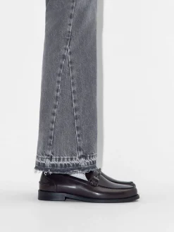 Leather Horsebit Loafers - Dark Brown