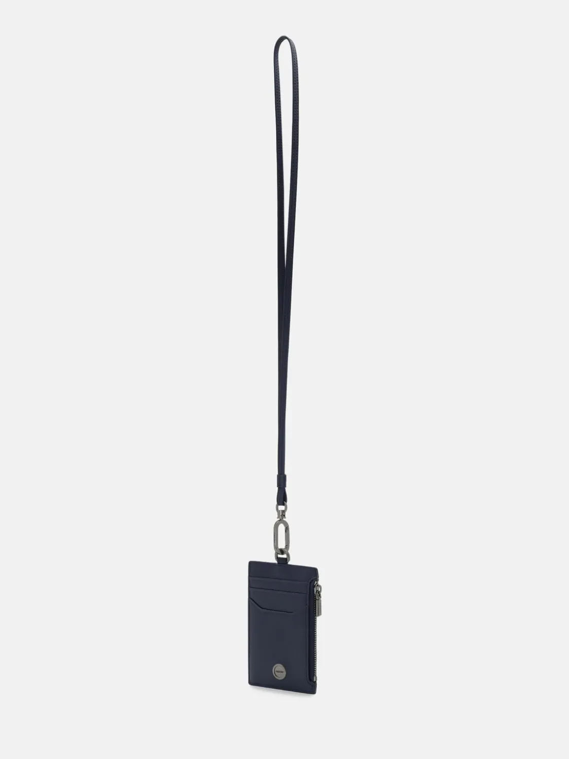 Leather Lanyard - Navy