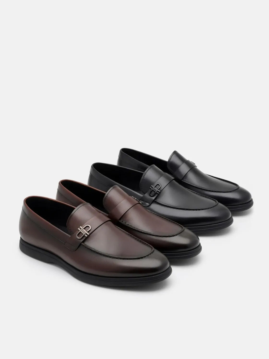 Leather Loafers - Black