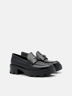 Leather Loafers - Black