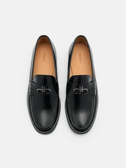 Leather Loafers - Black
