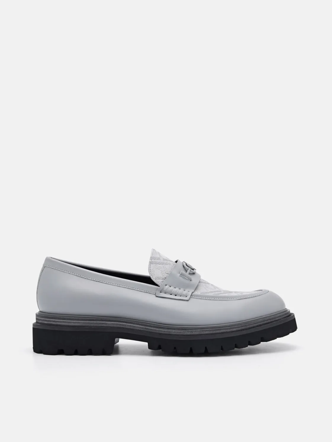 Leather Loafers - Grey