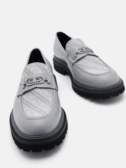 Leather Loafers - Grey