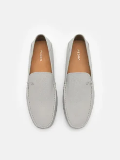 Leather Loafers - Grey