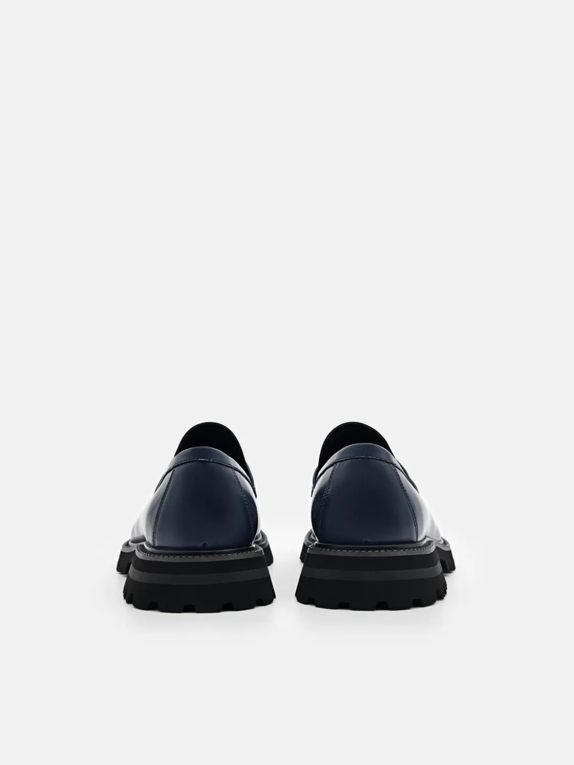 Leather Loafers - Navy