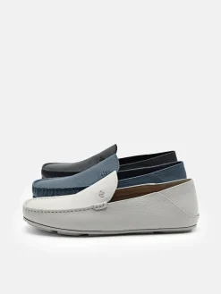 Leather Loafers - Navy