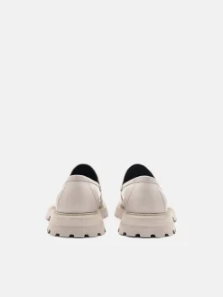 Leather Loafers - Taupe