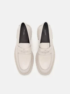 Leather Loafers - Taupe