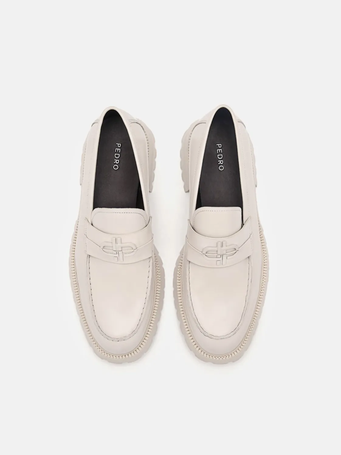 Leather Loafers - Taupe
