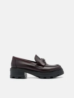 Leather Loafers - Wine