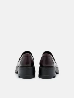 Leather Loafers - Wine
