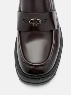 Leather Loafers - Wine