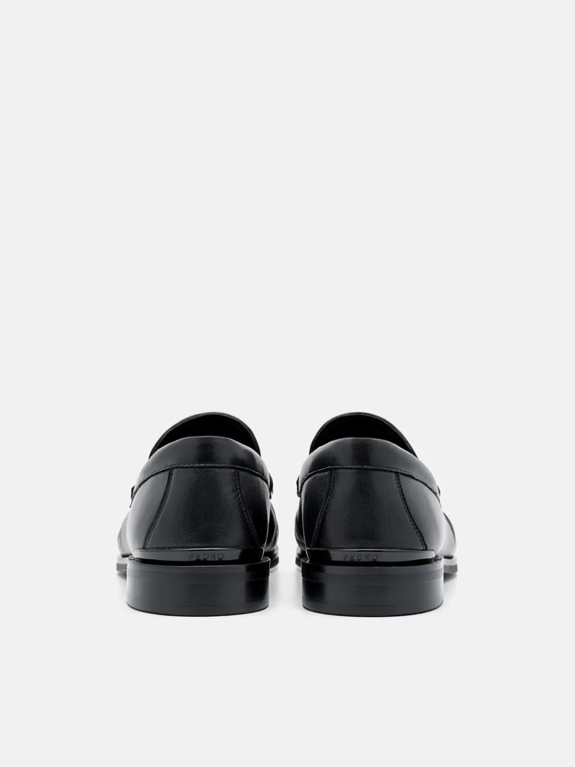 Leather Penny Loafers - Black
