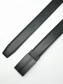 Leather Reversible Tang Belt - Brown