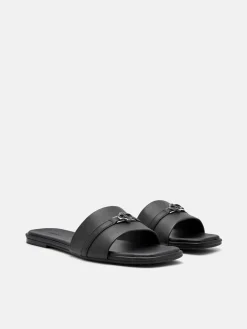 Leather Sandals - Black