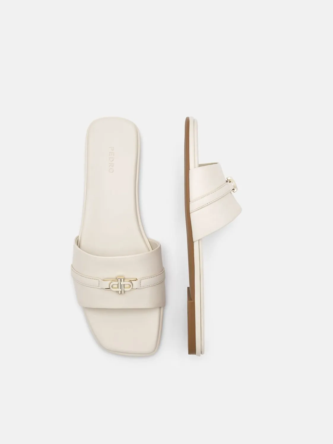 Leather Sandals - Chalk