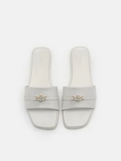 Leather Sandals - Silver