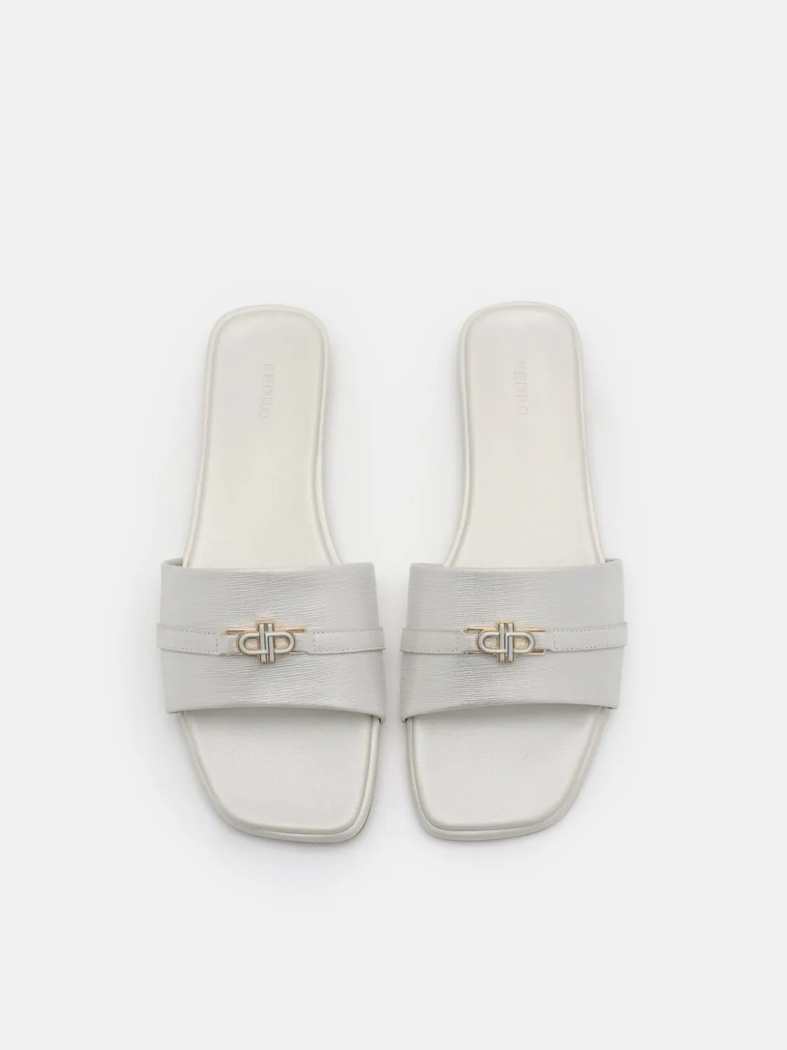 Leather Sandals - Silver