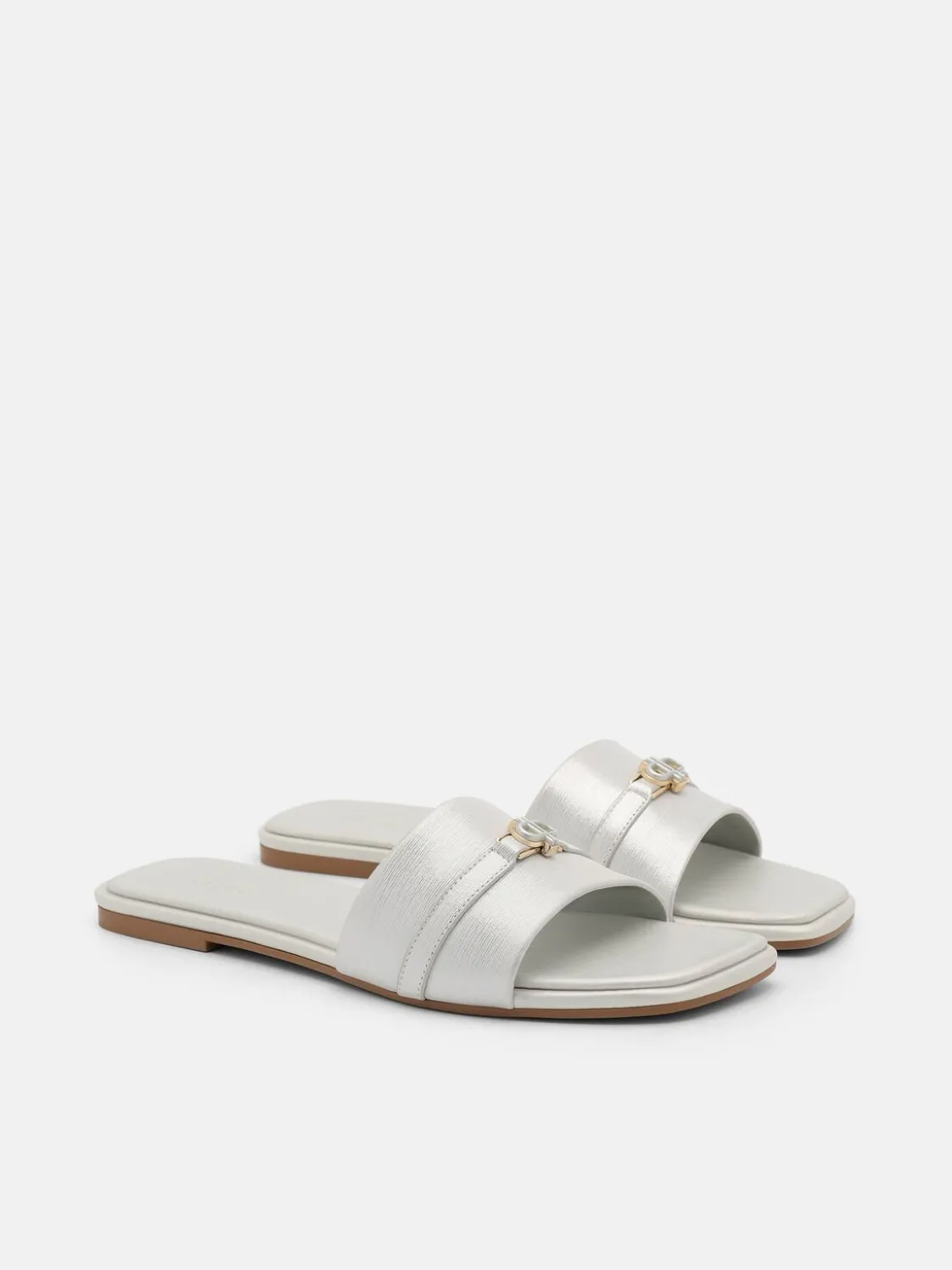 Leather Sandals - Silver
